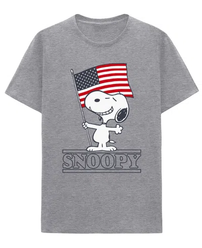 Hybrid Apparel Men's Snoopy Americana Short-sleeve T-shirt In Multi