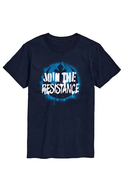 Hybrid Apparel Men's Star Wars Join The Resistance T-shirt In Navy