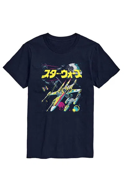 Hybrid Apparel Men's Star Wars Kanji Pop Color T-shirt In Navy In Blue
