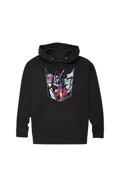 Hybrid Apparel Men's Transformers Deception Logo Pullover Hoodie In Black