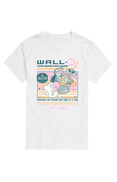 Hybrid Apparel Men's Wall-e Retro Space T-shirt In White