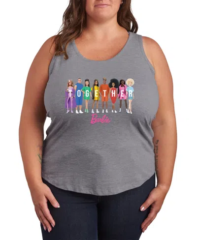 Hybrid Apparel Plus Size Barbie Together Pride Racerback Graphic Tank Top In Multi