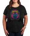 Hybrid Apparel Plus Size Black Panther Graphic Crew Neck Tee In Black