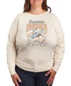 Hybrid Apparel Plus Size Captain America Graphic Pullover T-shirt In Beige,khaki