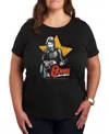 Hybrid Apparel Plus Size David Bowie Graphic Pullover T-shirt In Black