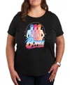 Hybrid Apparel Plus Size David Bowie Graphic Pullover T-shirt In Black