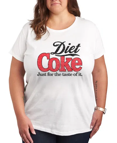 Hybrid Apparel Plus Size Diet Coke Graphic T-shirt In White