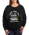 Hybrid Apparel Plus Size Disney Happy Hanukkah Graphic Pullover Top In Black
