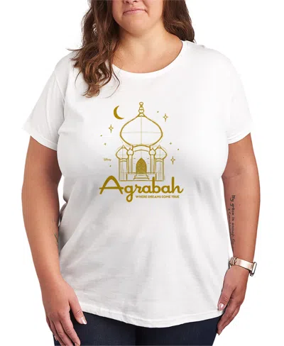Hybrid Apparel Plus Size Disney Princess Agrabah Destination Short-sleeve Graphic T-shirt In White