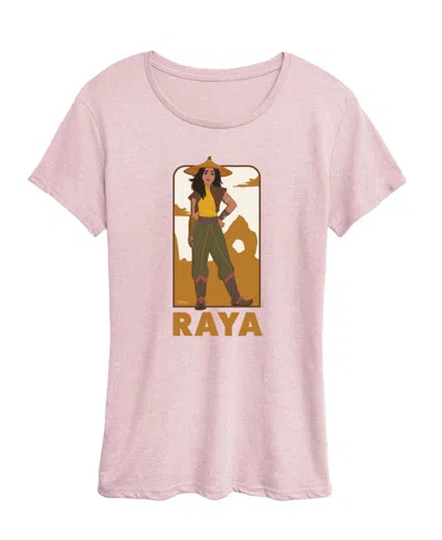 Hybrid Apparel Plus Size Disney Princess Raya Graphic T-shirt In Pink