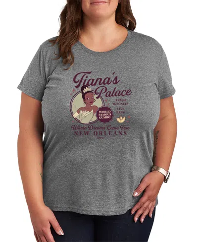 Hybrid Apparel Plus Size Disney Princess Tianas Palace Short-sleeve Graphic T-shirt In Multi