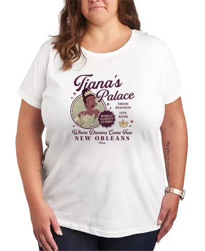 Hybrid Apparel Plus Size Disney Princess Tianas Palace Short-sleeve Graphic T-shirt In Multi