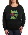 Hybrid Apparel Plus Size Disney Snow White Just One Bite Graphic Crew Neck Top In Black