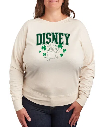 Hybrid Apparel Plus Size Disney Winnie The Pooh French Terry Long-sleeve Sweatshirt In Brown