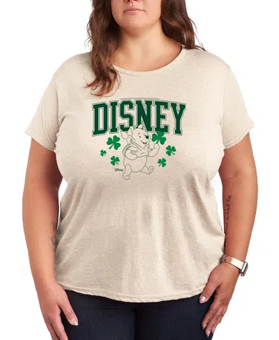 Hybrid Apparel Plus Size Disney Winnie The Pooh Short-sleeve Graphic T-shirt In Brown