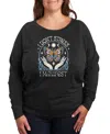 Hybrid Apparel Plus Size Don't Stress Manifest Graphic Pullover T-shirt In Black