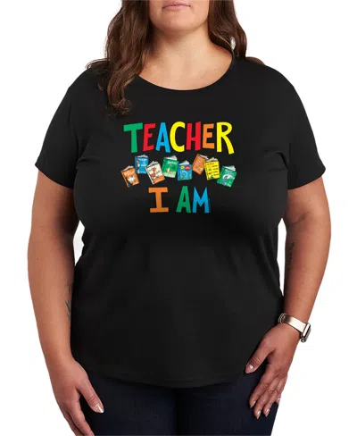 Hybrid Apparel Plus Size Dr. Seuss Teacher I Am Graphic T-shirt In Black