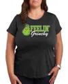 Hybrid Apparel White Daisy Plus Size Graphic T-shirt In Grey