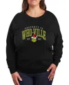 Hybrid Apparel Plus Size Grinch Who-ville Graphic Pullover Top In Black