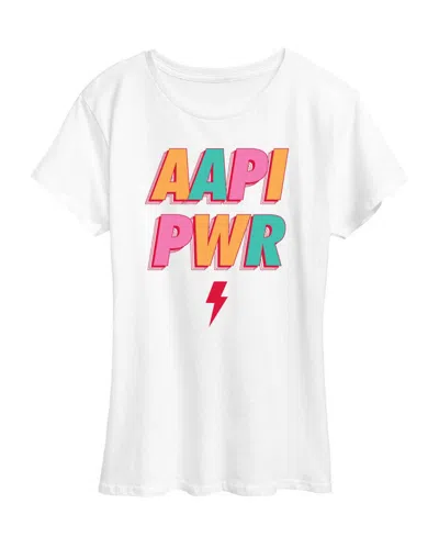 Hybrid Apparel Plus Size Instant Message Aapi Power Graphic T-shirt In Brown