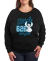 Hybrid Apparel Plus Size Lilo And Stitch 626 Pullover T-shirts In Black