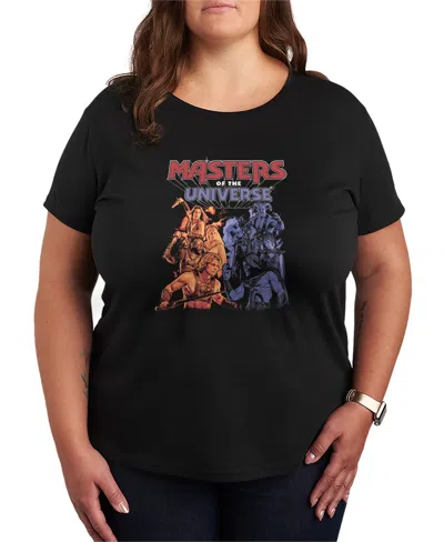 Hybrid Apparel Plus Size Masters Of The Universe Heroes And Villians Short-sleeve Graphic T-shirt In Black