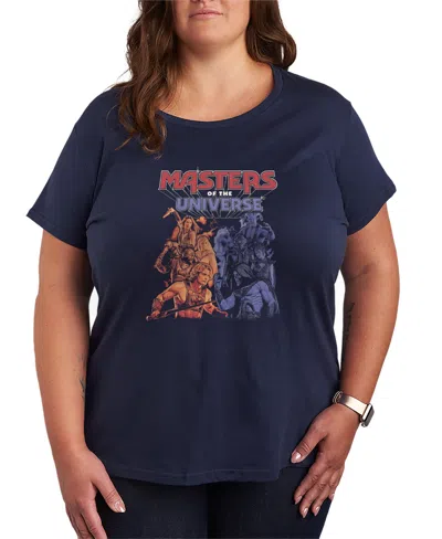 Hybrid Apparel Plus Size Masters Of The Universe Heroes And Villians Short-sleeve Graphic T-shirt In Blue
