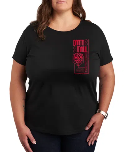 Hybrid Apparel Plus Size Maul Short-sleeve Graphic T-shirt In Black