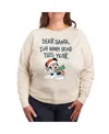 Hybrid Apparel Plus Size Mickey Merry Christmas Graphic T-shirt In Beige,khaki