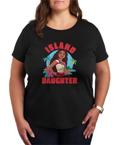 Hybrid Apparel Plus Size Moana Island Daughter Short-sleeve Graphic T-shirt In Multi