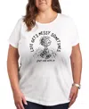 Hybrid Apparel Plus Size Peanuts Linus Life Gets Messy Graphic T-shirt