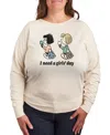 Hybrid Apparel Plus Size Peanuts Need A Girls Day Graphic Pullover T-shirt