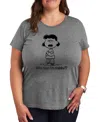 Hybrid Apparel Plus Size Peanuts Who Say's I'm Crabby Graphic T-shirt