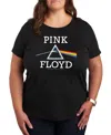 Hybrid Apparel Plus Size Pink Floyd Graphic Pullover T-shirt In Black