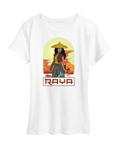 Hybrid Apparel Plus Size Raya And The Last Dragon Desert Graphic T-shirt In White