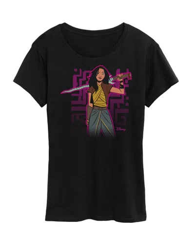 Hybrid Apparel Plus Size Raya And The Last Dragon Sword Graphic T-shirt In Black