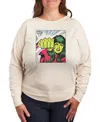 Hybrid Apparel Plus Size She Hulk Graphic Pullover T-shirt In Beige,khaki