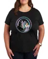 Hybrid Apparel Plus Size Short Sleeve Graphic T-shirt In Black