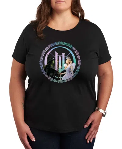 Hybrid Apparel Plus Size Short Sleeve Graphic T-shirt In Black