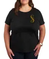 Hybrid Apparel Plus Size Short Sleeve Graphic T-shirt In Black