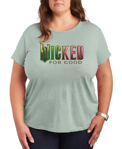 Hybrid Apparel Plus Size Short Sleeve Graphic T-shirt In Green