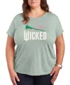 Hybrid Apparel Plus Size Short Sleeve Graphic T-shirt In Green