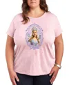 Hybrid Apparel Plus Size Short Sleeve Graphic T-shirt In Pink
