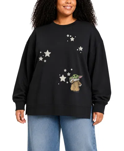 Hybrid Apparel Plus Size Star Wars Graphic Sweatshirt In Black