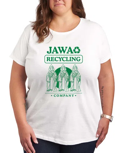 Hybrid Apparel Plus Size Star Wars Jawa Short-sleeve Graphic T-shirt In White