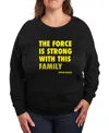 Hybrid Apparel Plus Size Star Wars The Force Is Strong With This Family Graphic Pullover T-shirt In Black