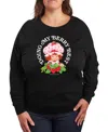 Hybrid Apparel Plus Size Strawberry Shortcake Berry Best Graphic Pullover Top In Black