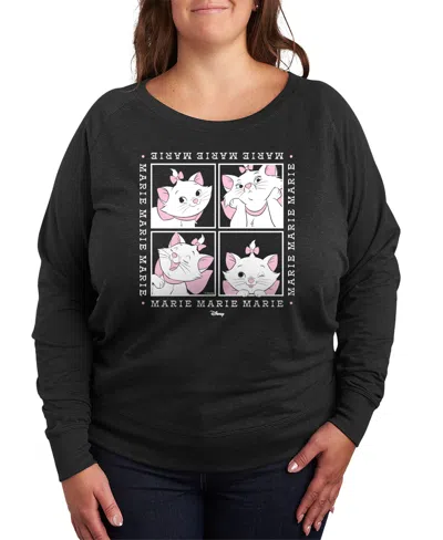 Hybrid Apparel Plus Size The Aristocats Marie Graphic Pullover T-shirt In Black