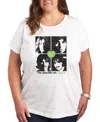 Hybrid Apparel Plus Size The Beatles Apple Graphic Pullover T-shirt In White