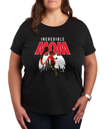 Hybrid Apparel Plus Size The Incredible Mom Short-sleeve Graphic T-shirt In Black
